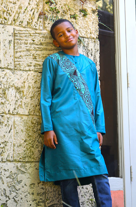 Blue Royal Kinshasa for Youth with Cordova Sash