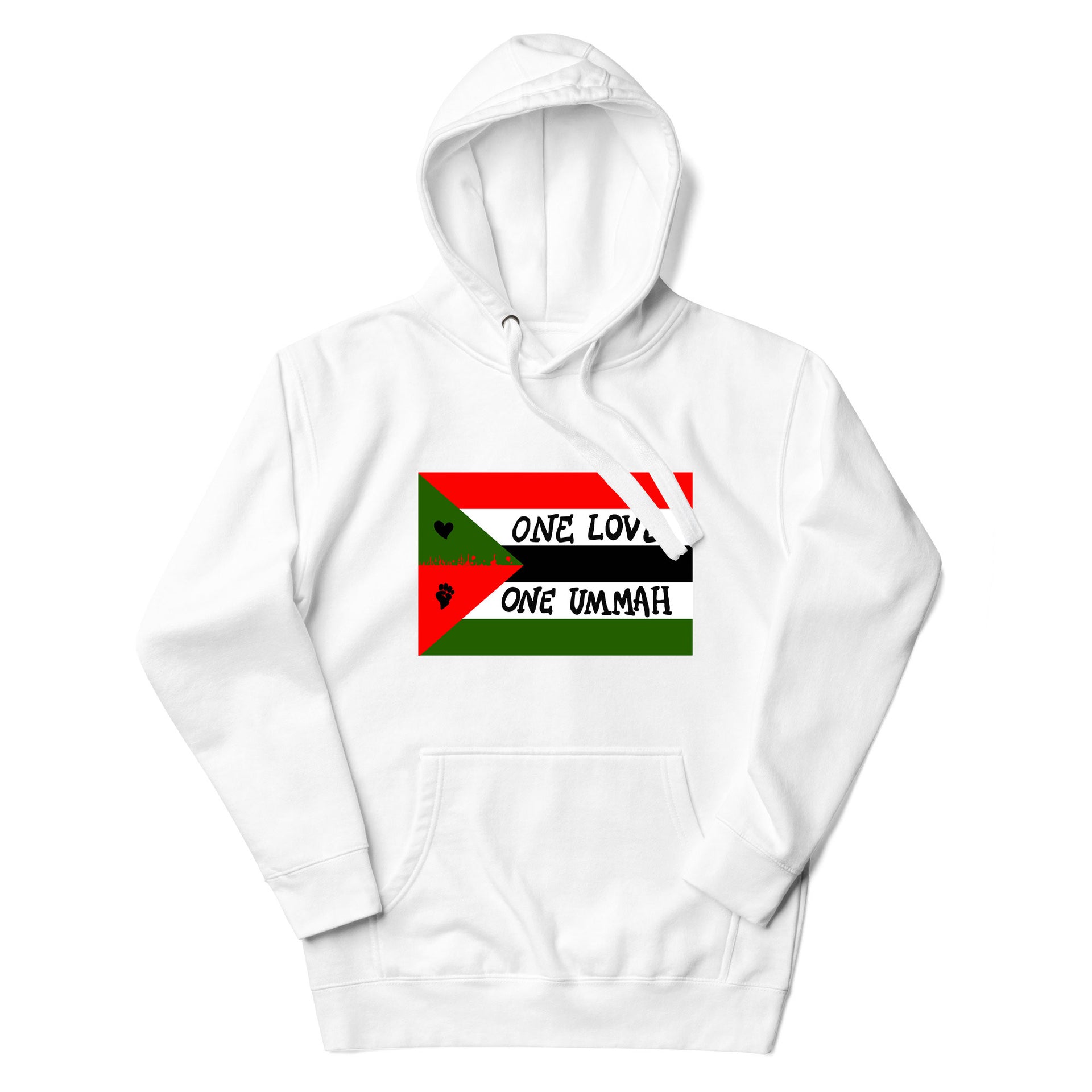 "Freedom Flag" White Hoodie