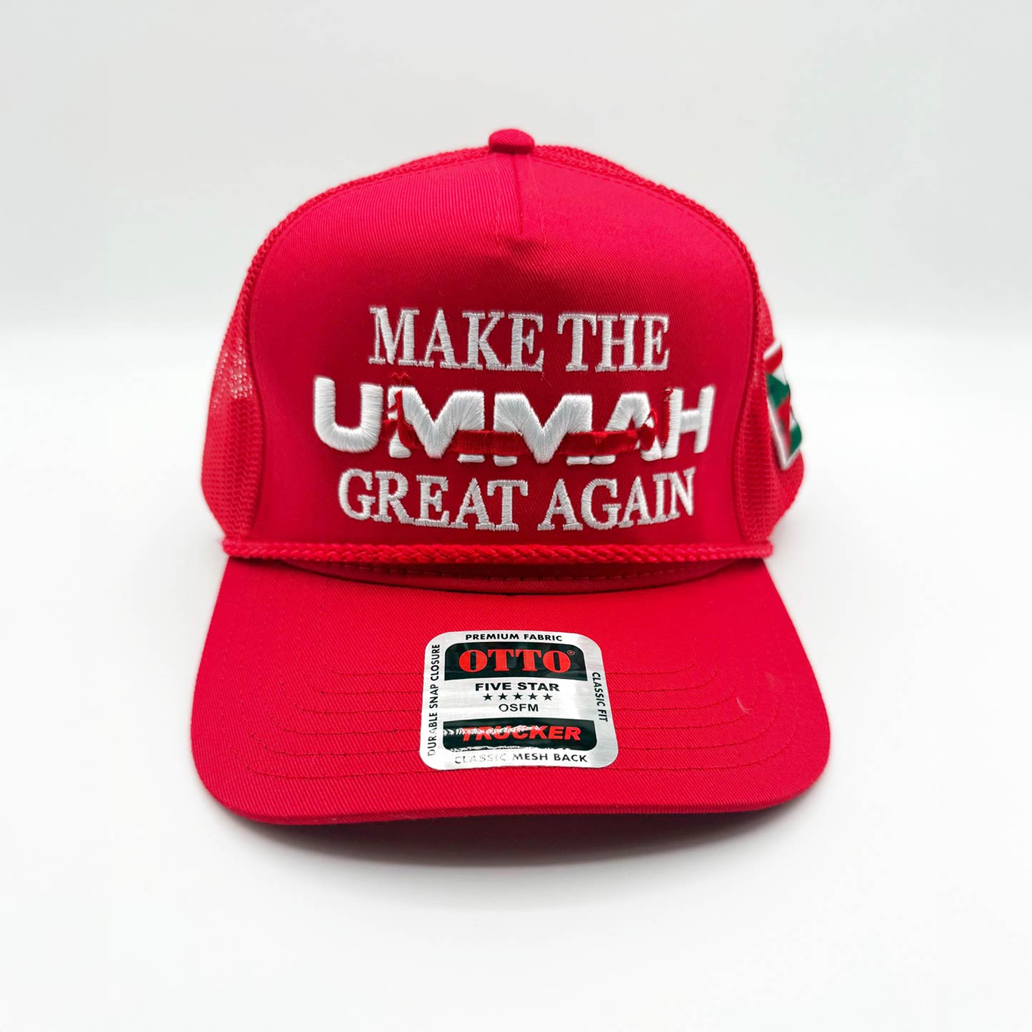 Make The Ummah Great Again – Red Trucker Hat for men
