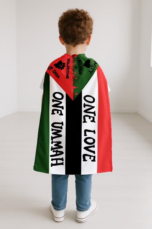 Superhero "Freedom Flag" Cape for children