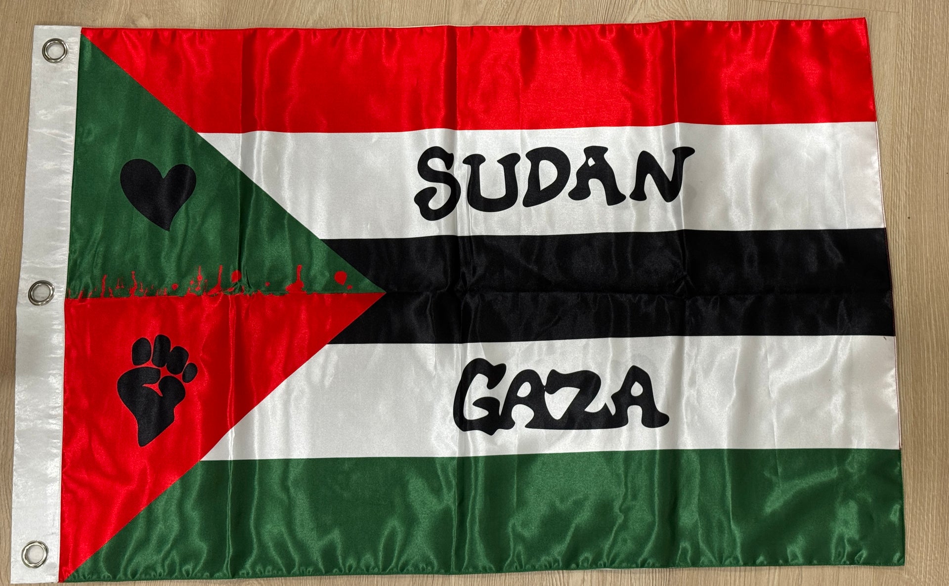 Sudan & Gaza Freedom Flag {2x3}