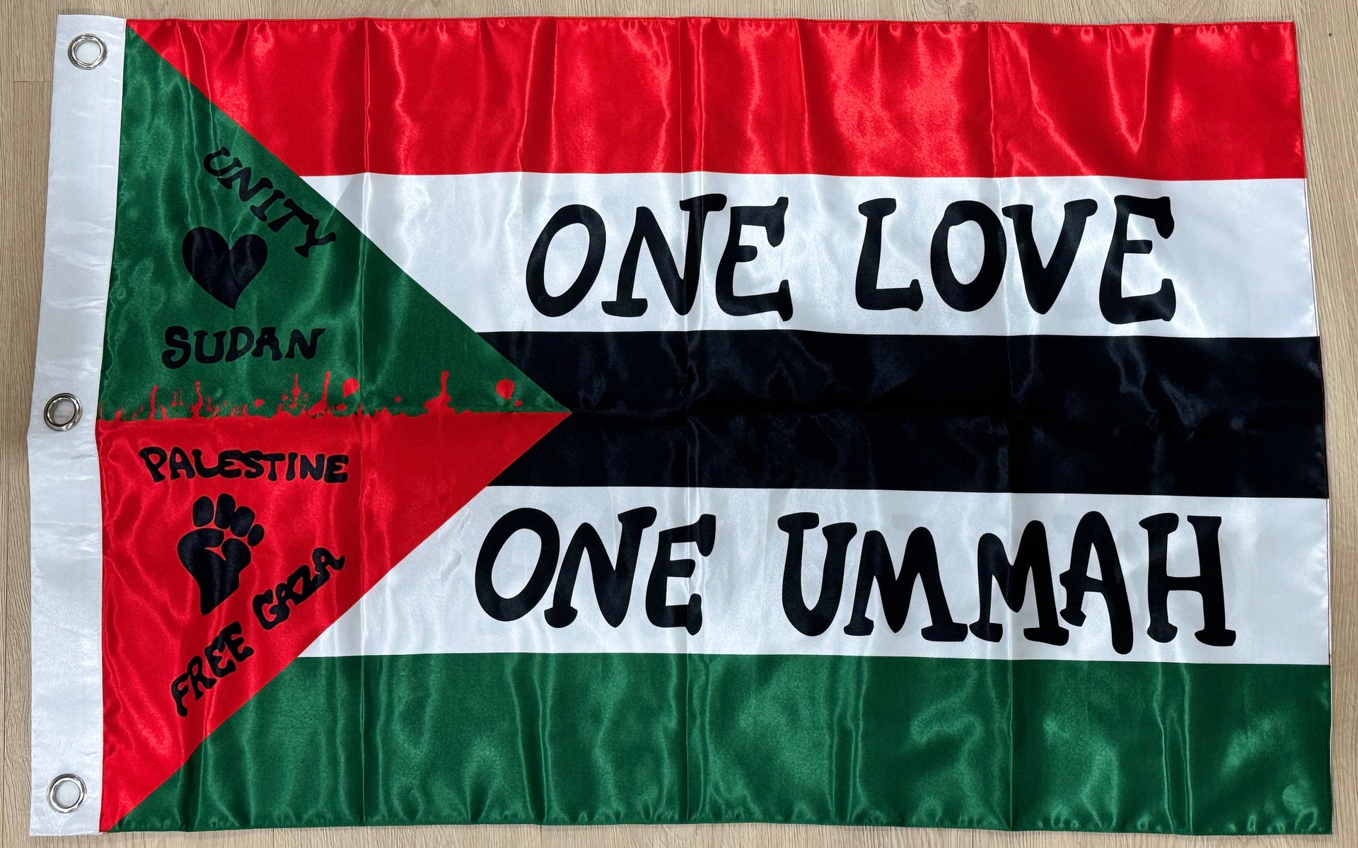 "Freedom Flag" One Love & One Ummah {2x3}