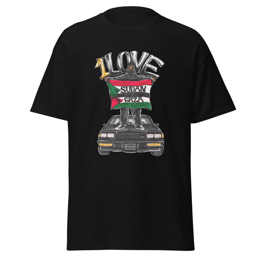 Black | Gold One Love Mural Art Tee {Special Edition}