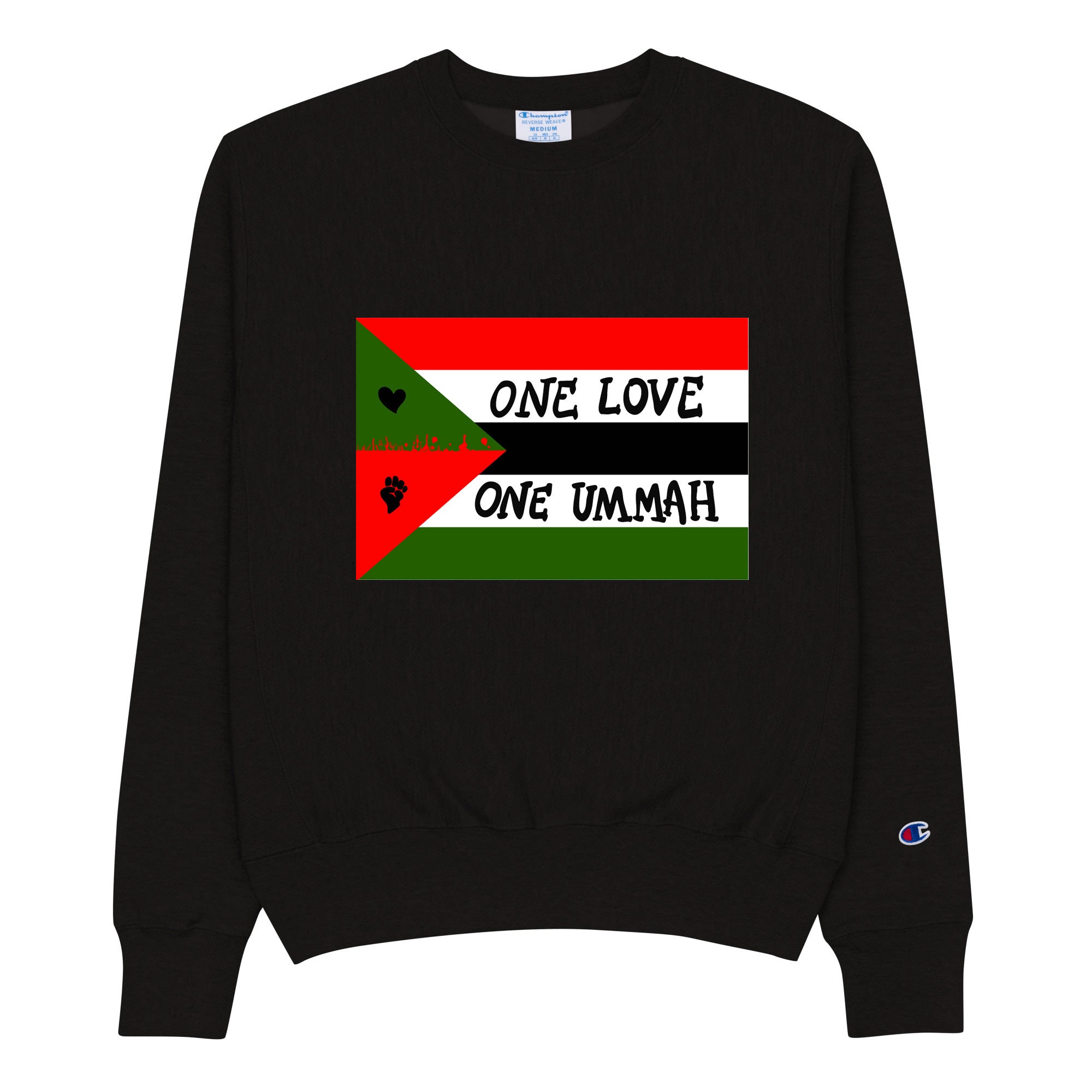 “Freedom Flag" Black Crewneck