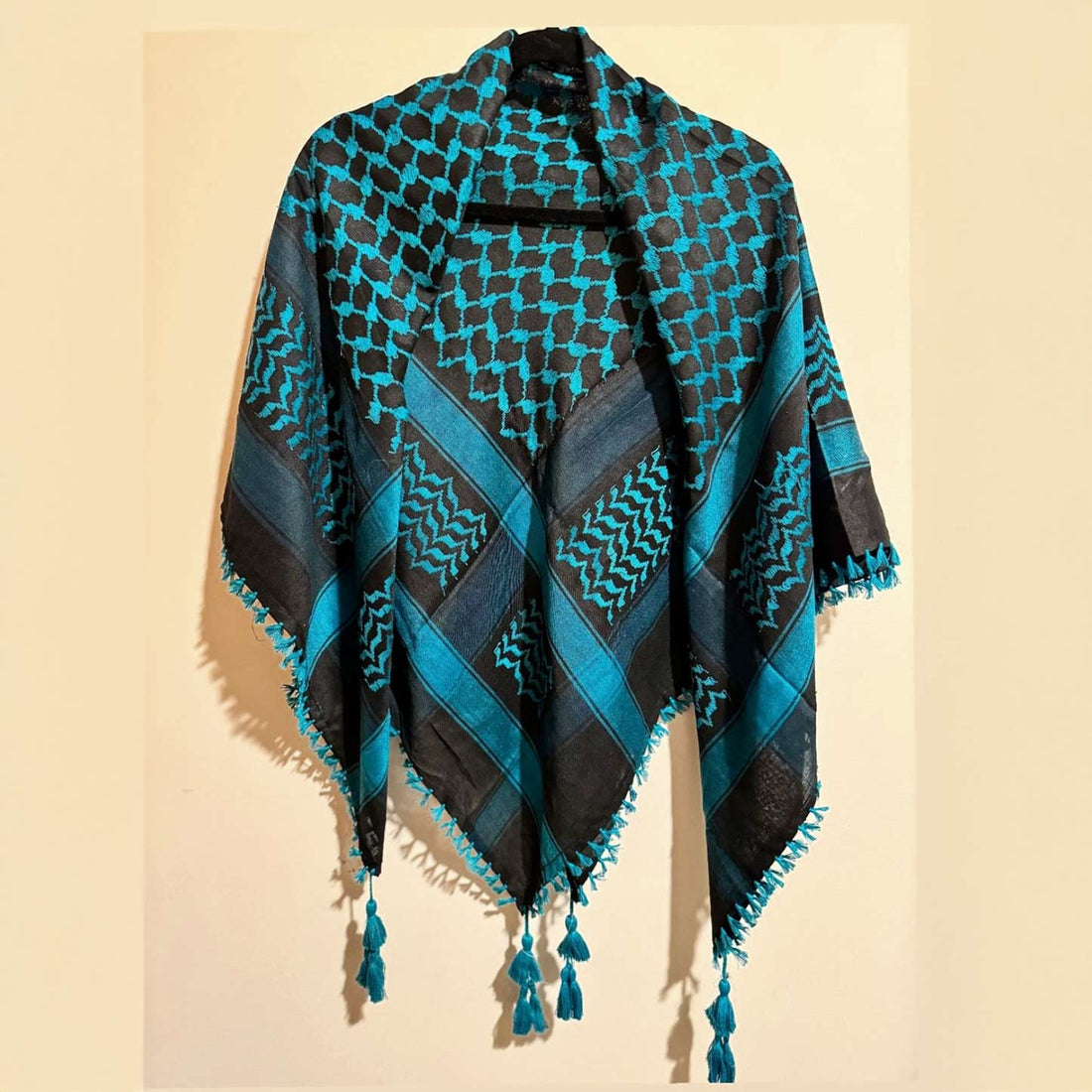 turquoise-and-black-keffiyeh